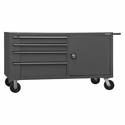 Mobile Cabinet Bench Steel 66 W 33 D MPN:MBC-3060-95