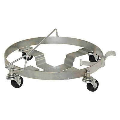 Drum Dolly Silver 23-3/8 in dia 1000 lb MPN:DRUM-DRH-HR-TLT