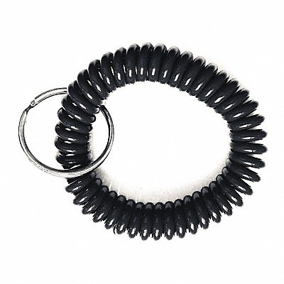 Wrist Coil Key Ring Black PK10 MPN:25PA24