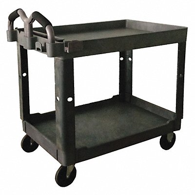 Utility Cart 500 lb Lipped Gray PP MPN:52TV58