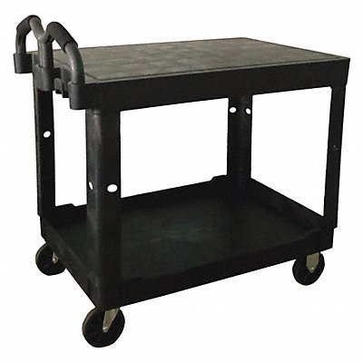 Utility Cart 500 lb Flush Black PP MPN:52TV61