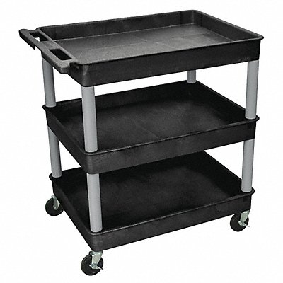 Utility Cart 400 lb Load Cap. 3 Shelves MPN:BKTC111GY