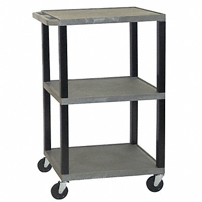 Utility Cart 400 lb Cap. PE 2 Shelves MPN:LP34E-B