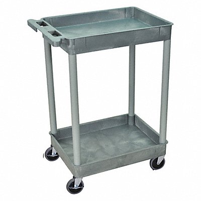 Utility Cart 300 lb Cap. PE 2 Shelves MPN:STC11-G