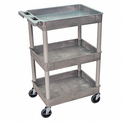 Utility Cart 300 lb Cap. PE 3 Shelves MPN:STC111-G