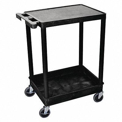Utility Cart 300 lb Cap. Resin 2 Shlvs MPN:STC21-B