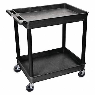 Utility Cart 400 lb Cap. PE 2 Shelves MPN:TC11-B