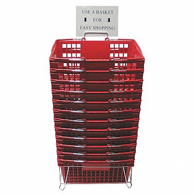 G1931 Hand Basket Ppl Red 8 5/8 in PK12 MPN:RWR-HDB-RD02ST