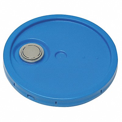 Plastic Pail Lid Blue HDPE MPN:ROP2100CVR-F-TT-BL