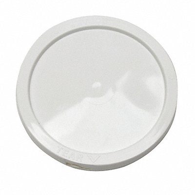 Plastic Pail Lid White HDPE MPN:ROP2120CVR-WP-BG