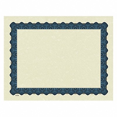 Certificate Blue Metallic Border PK100 MPN:038954