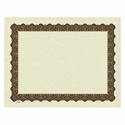 Certificate Gold Metallic Border PK100 MPN:038955