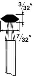 Mounted Point: 3/32