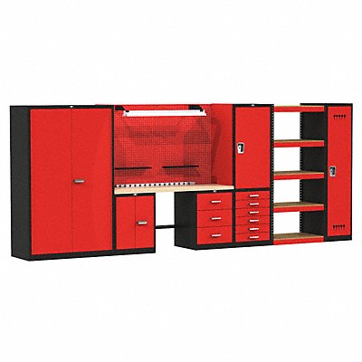 Modlr Cabnt/Shelving Set 78 H 210 W 24 D MPN:FKCOMPLETE-LG-M