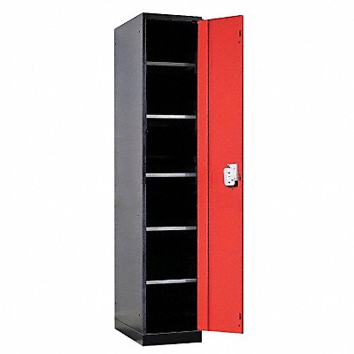 Wrdrb Lockr Solid 1 Wd 1 Tier Red/Black MPN:FKL8478-1BR-HT