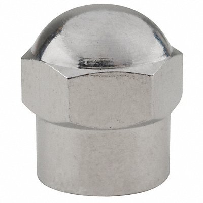 Chrome Plated Hex Dome Valve Cap PK100 MPN:N-1202