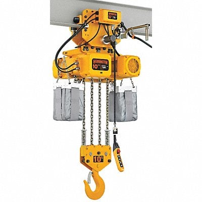 Elec. Chain Hoist w/Trolley 20 000 lb. MPN:NERM100SD-L-10 / 230v