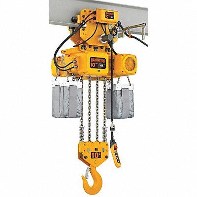 Elec. Chain Hoist w/Trolley 20 000 lb. MPN:NERM100SD-L-20 / 230v