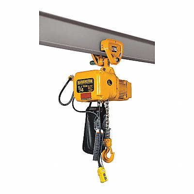 Elec. Chain Hoist w/Trolley 500 lb 10 ft MPN:SNERP003S-10
