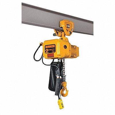 Elec. Chain Hoist w/Trolley 1000 lb. MPN:SNERP005S-15