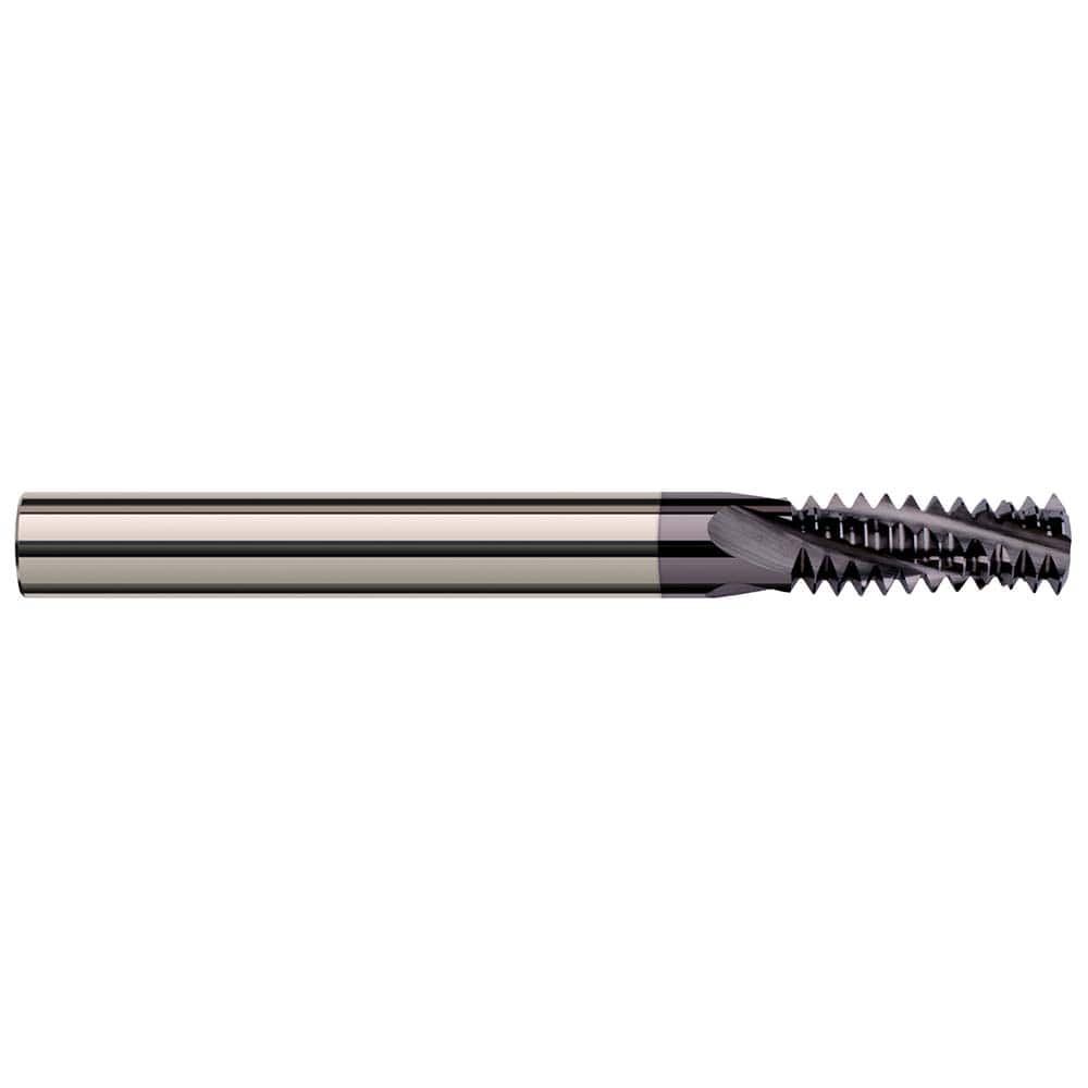 Helical Flute Thread Mill: 3/8-24, Internal/External, 4 Flute, 5/16