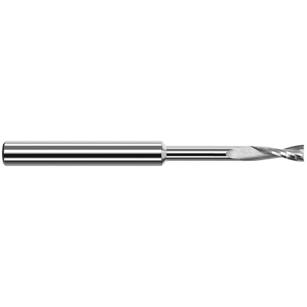 Square End Mill: 3/32'' Dia, 0.279'' LOC, 1/8'' Shank Dia, 2'' OAL, 2 Flutes, Solid Carbide MPN:989093