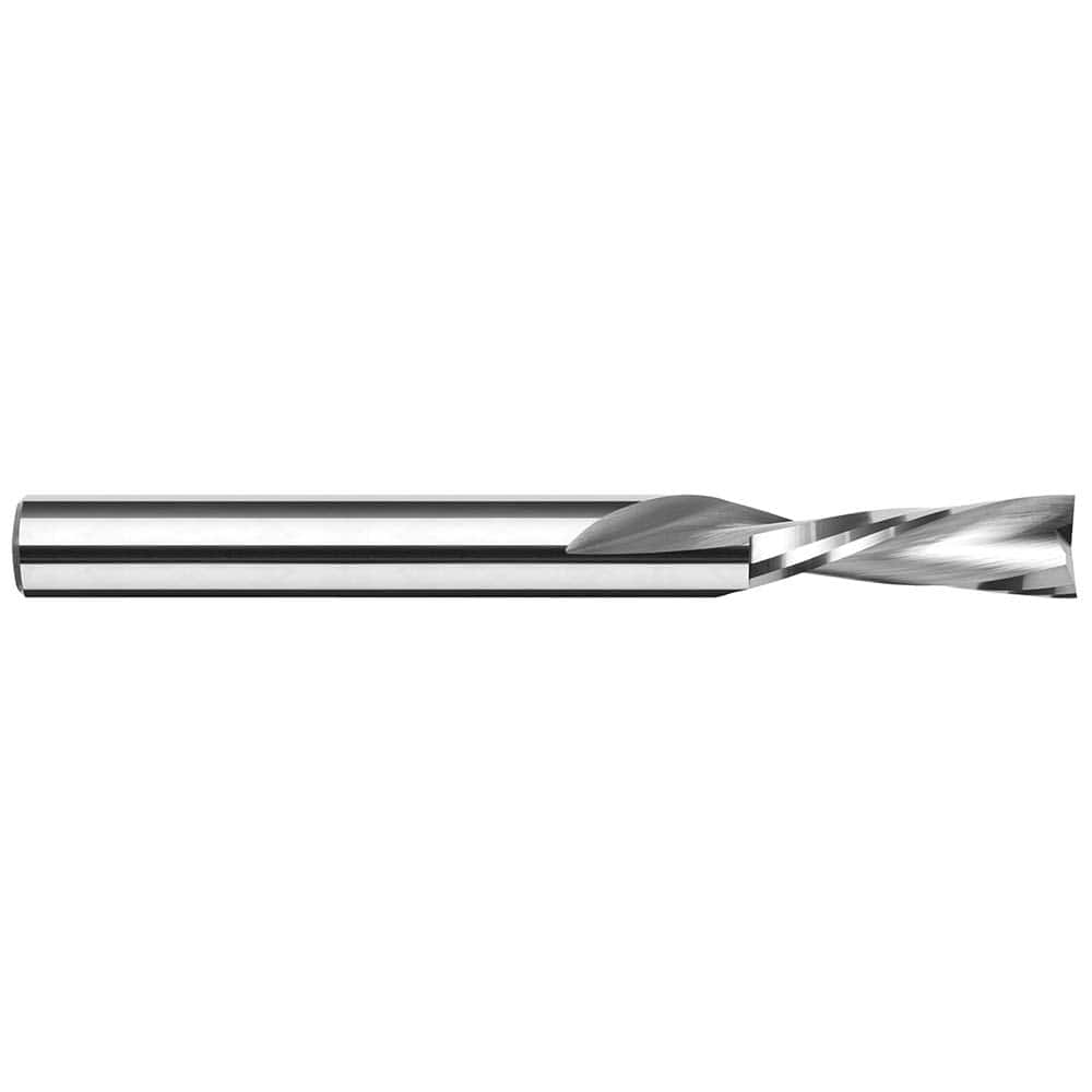 Square End Mill: 1/4'' Dia, 3/4'' LOC, 1/4'' Shank Dia, 2-1/2'' OAL, 2 Flutes, Solid Carbide MPN:998616