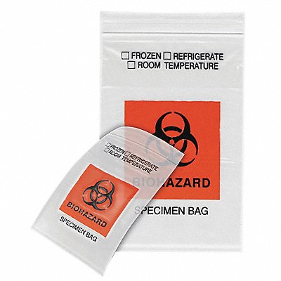 Dual Pouch Specimen Bag 10inL Clr PK1000 MPN:HCS7011-O