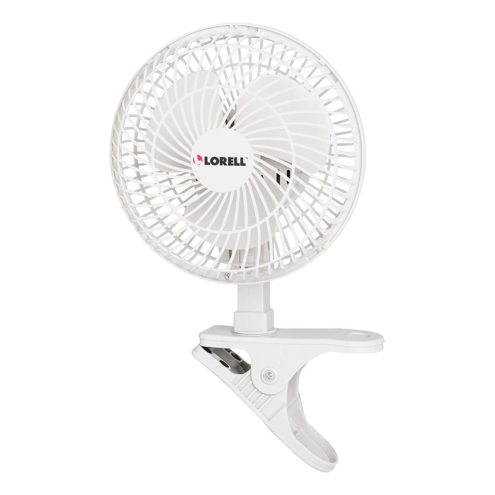 Lorell 6in Personal Clip-On Fan, Light Gray (Min Order Qty 3) MPN:LLR44552