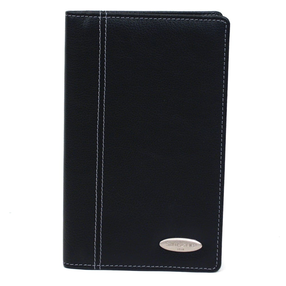 Samsonite Vinyl Business Card Case, Holds 72, 4 1/2in x 1 3/8in x 7 7/8in, Black (Min Order Qty 3) MPN:961505