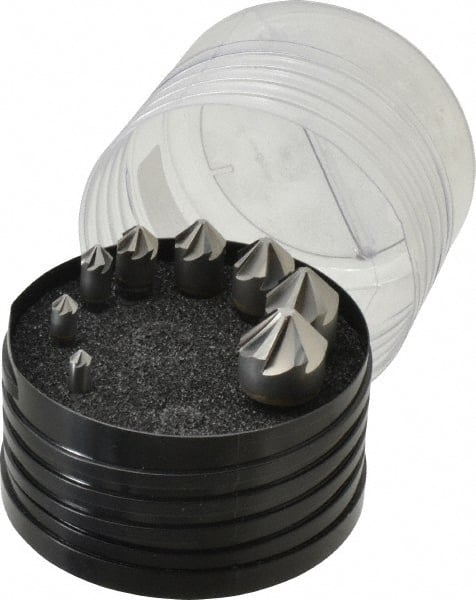 Countersink Set: 8 Pc, 1/4 to 1