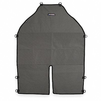 Bib Apron Gray/Black 36 in L 25 in W MPN:AP361