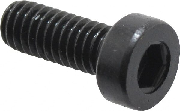 Hex Socket Cap Screw: M4x0.7 x 10.00 mm, Low Socket Cap, Alloy Steel, Black Oxide Finish MPN:69308