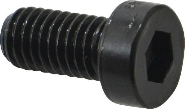 Hex Socket Cap Screw: M8x1.25 x 16.00 mm, Low Socket Cap, Alloy Steel, Black Oxide Finish MPN:69458