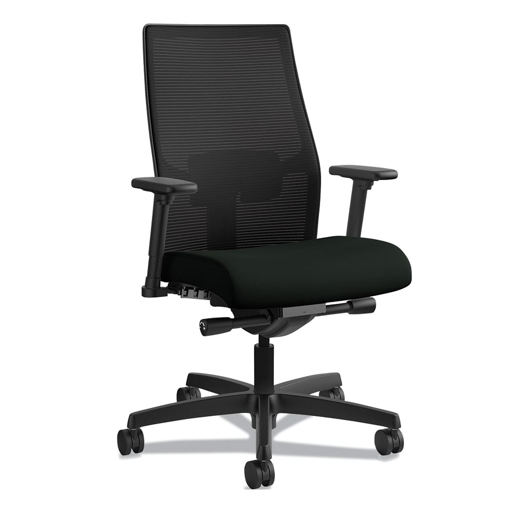 Task Chair:  Fabric,  Adjustable Height,  17 to  21