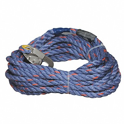 Vertical Rope Lifeline Single Snap Hook MPN:300L-Z7/150FTBL