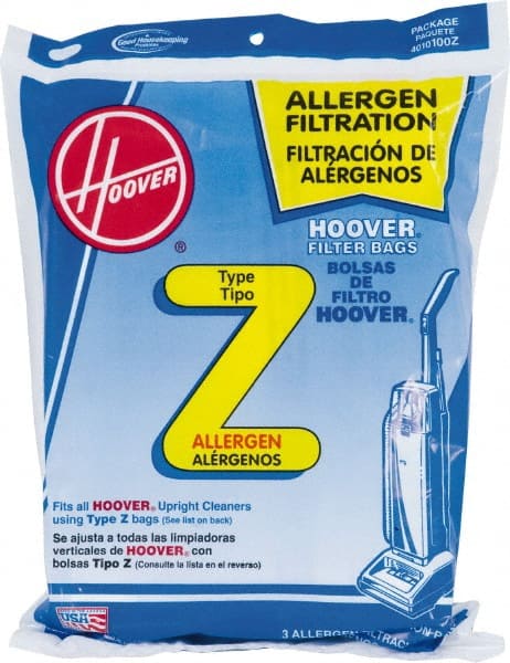 3 Qty 1 Pack Allergen Filtration, Vacuum Cleaner Filter Bag MPN:4010100Z