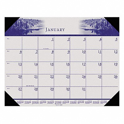 Monthly Desk Calendar 22x17 In Nature MPN:HOD140HD