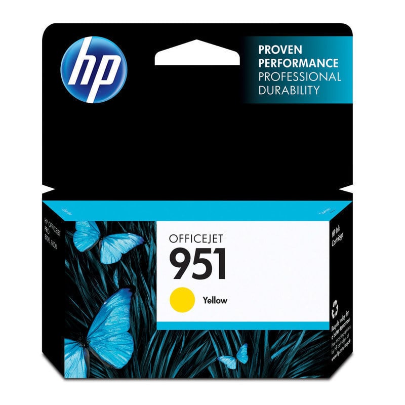 HP 951 Yellow Ink Cartridge, CN052AN (Min Order Qty 2) MPN:CN052AN