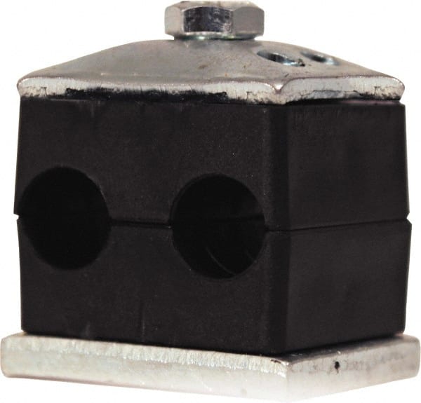 Polypropylene Twin Vibration Control Clamp for 3/8