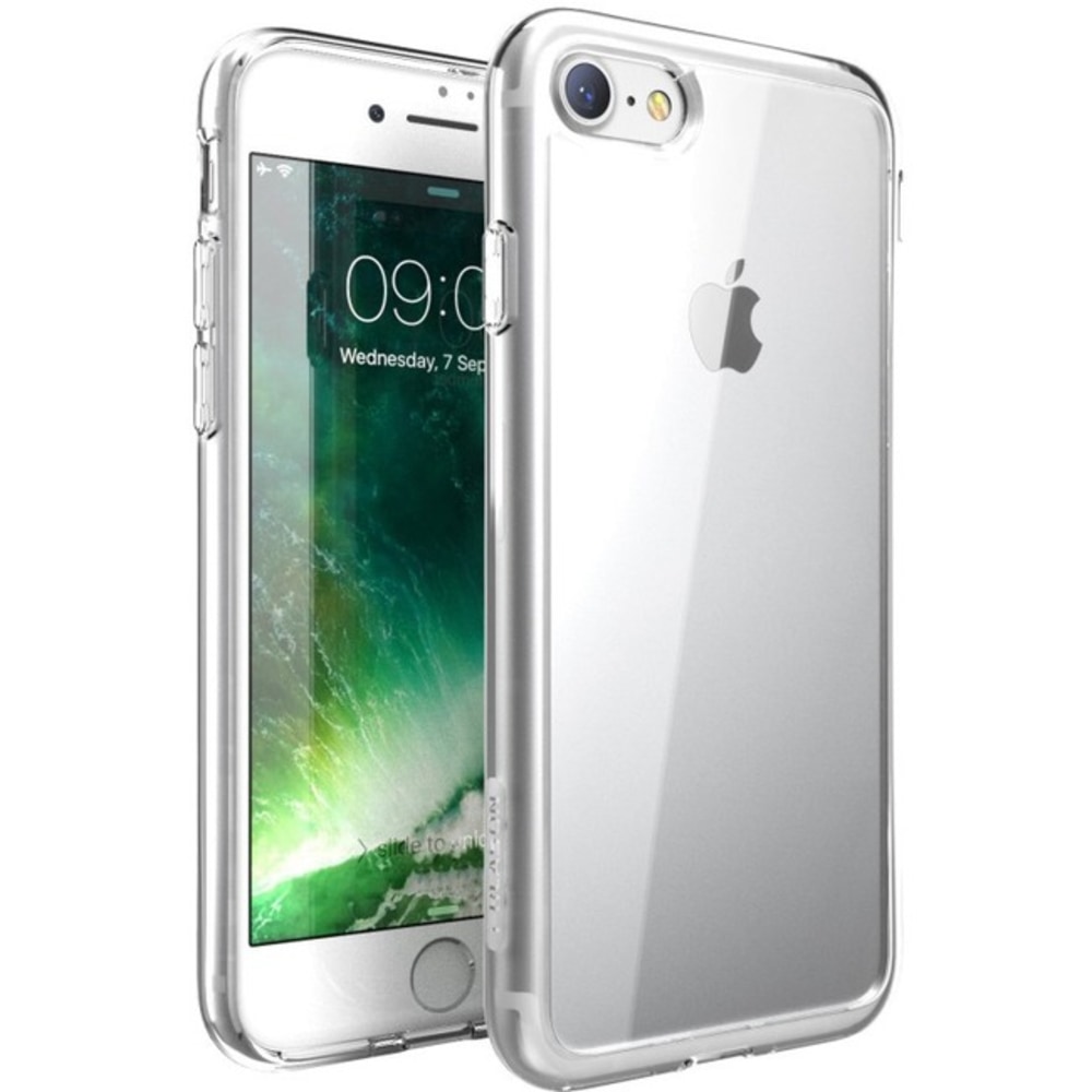 i-Blason Halo Scratch Resistant Hybrid - Protective case back cover for cell phone - thermoplastic polyurethane (TPU) - clear - for Apple iPhone 7, 8 (Min Order Qty 4) MPN:IPH8-HALO-CLR