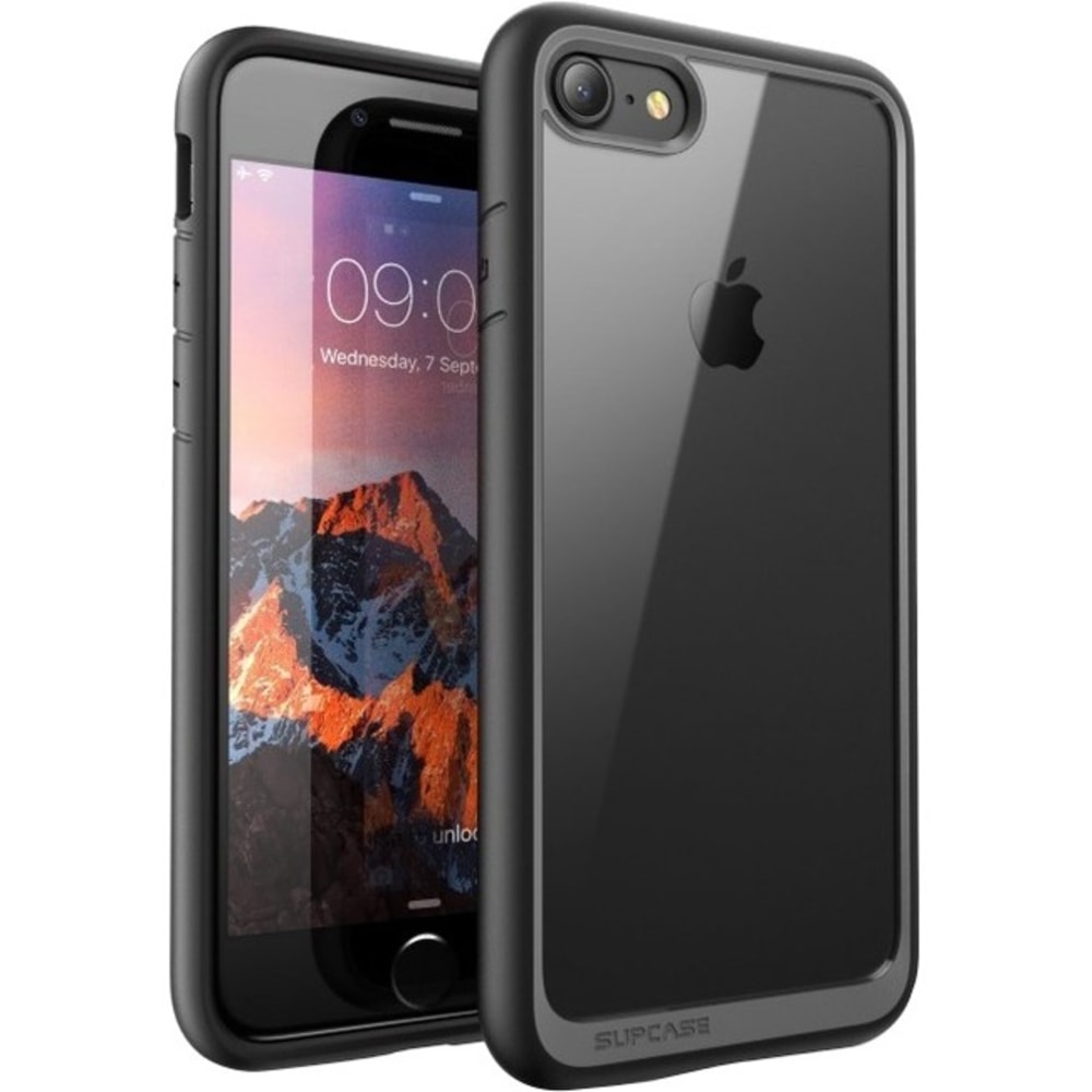 SupCase Unicorn Beetle Style - Back cover for cell phone - polycarbonate, thermoplastic polyurethane (TPU) - black (Min Order Qty 4) MPN:S-IPH8-UBSTY-BK