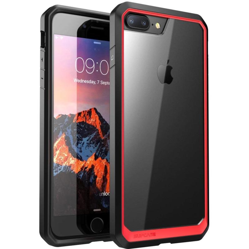 SUPCASE Unicorn Beetle Hybrid - Back cover for cell phone - rugged - thermoplastic polyurethane (TPU) - red (Min Order Qty 4) MPN:S-IPH8-UN-RD/BK