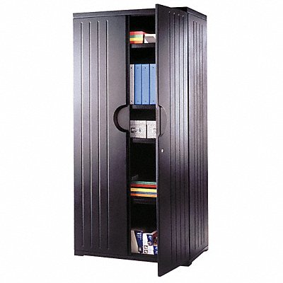Storage Cabinet HDPE Black 72 In MPN:92571