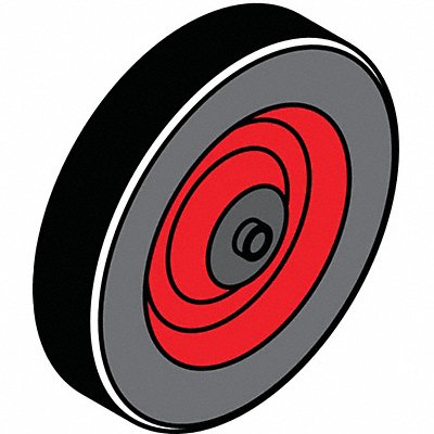 Barrier System Barrier Wheel Rubber Blk MPN:70-6040