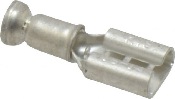 Wire Disconnect: Female, Silver, 16-14 AWG, 1/4