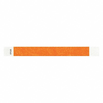ID Wristband Adhesive Orange 1in W PK500 MPN:T2-04