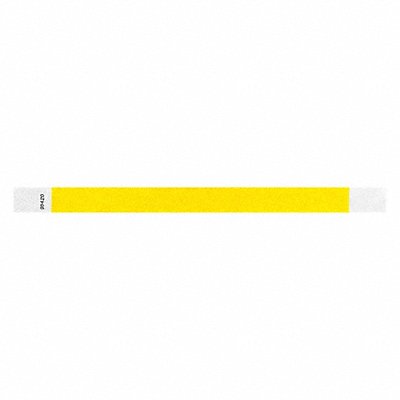 ID Wristband Adhesive Yellow PK500 MPN:T3-34