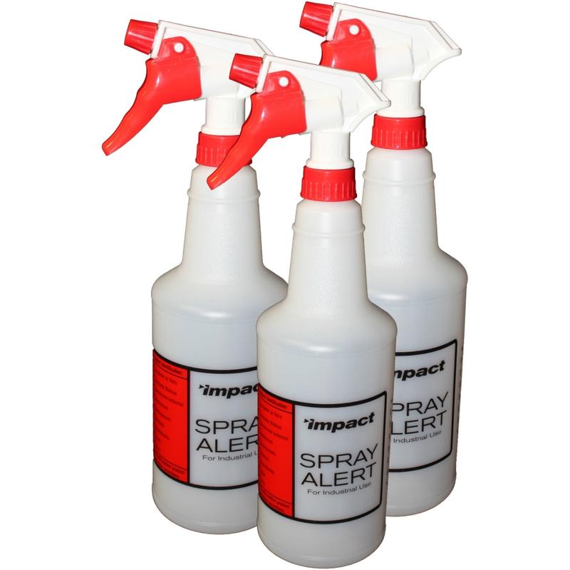 Spray Alert Spray Bottle - Leak Proof - 10.6in Height x 4.5in Width - 32 / Carton - White MPN:5024SSCT
