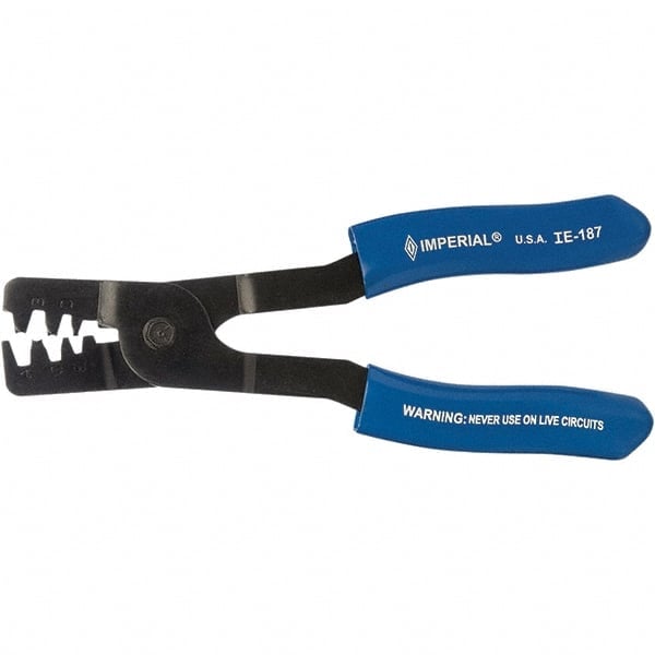 Crimpers, Capacity: 14-24 AWG , Handle Material: Steel , Features: Cushion Grip , For Use With: Non-Insulated Open Barrel/Closed Barrel WeathePack  MPN:IE-187